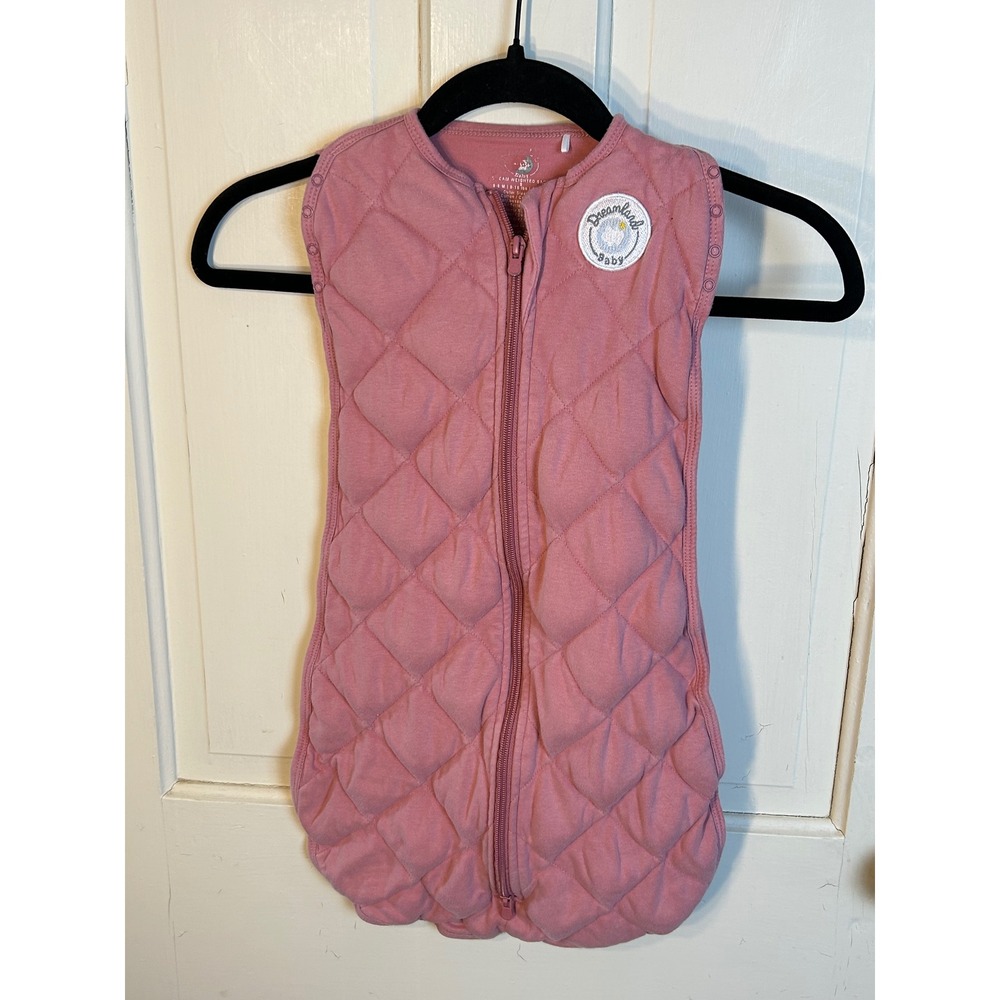 Dreamland Baby Dream Weighted Sleep Sack 0-6M 8-16lbs Rose Pink Quilted Swaddle